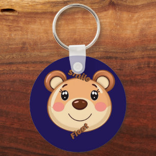 Cute Bear Smile Keychain