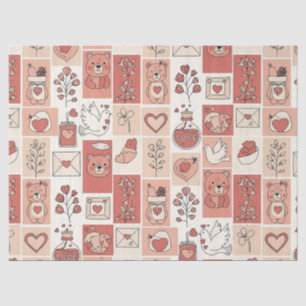 Cute Bear - Soft Pastel Woodland (6) Tissue Paper