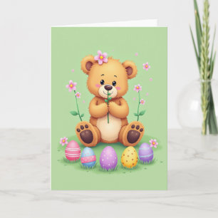 Cute Bear Springtime Celebration Card