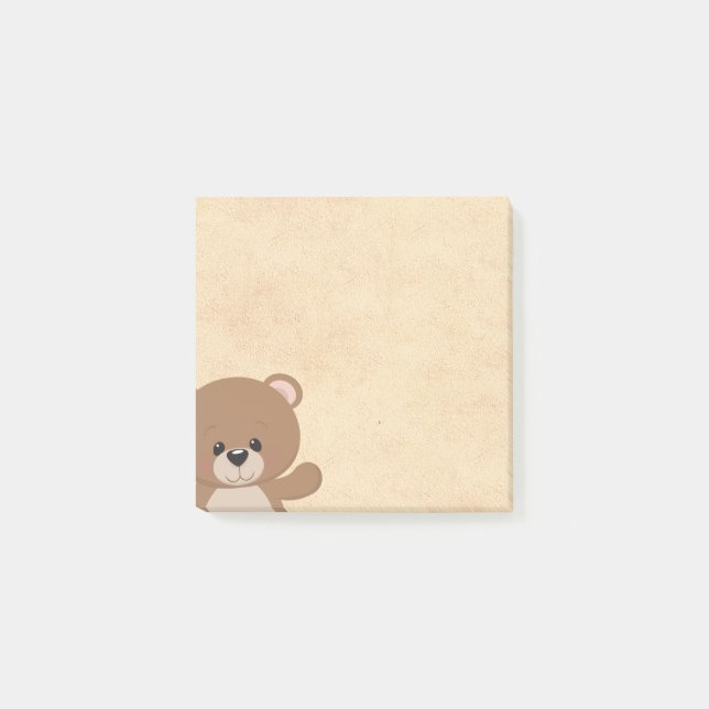 Cute Bear Sticky Notes Post-it® Notes (Front)