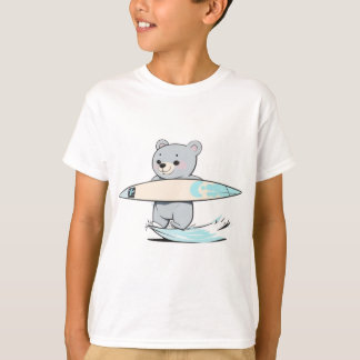 Cute Bear Surf Surfing Kids T-Shirt