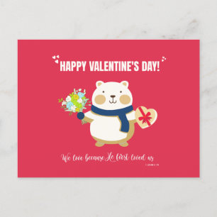 Cute Bear Valentine's Day  Postcard