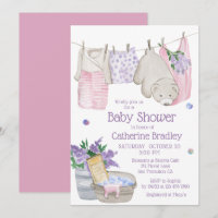 Cute Bear Wash Day Baby Shower