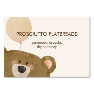 Cute Bear We Can Bearly Wait Gender Baby Shower Table Number