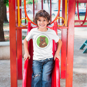 Cute Bear with Ice Cream Cone Fun Animal  T-Shirt