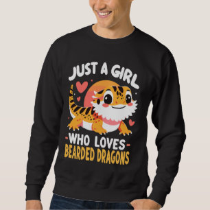 Cute Bearded Dragon Girl Sweatshirt