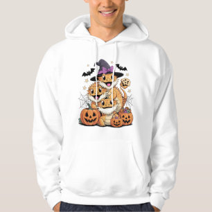 Cute Bearded Dragon Halloween Trio Hoodie
