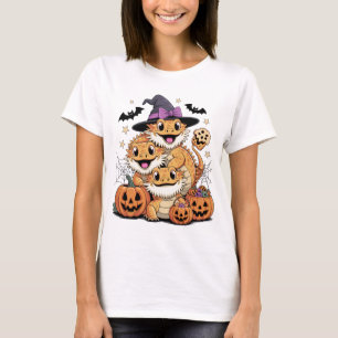 Cute Bearded Dragon Halloween Trio T-Shirt