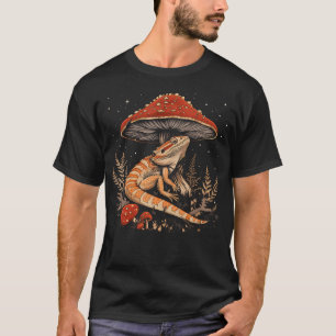 Cute Bearded Dragon Lizard Cottagecore Aesthetic M T-Shirt