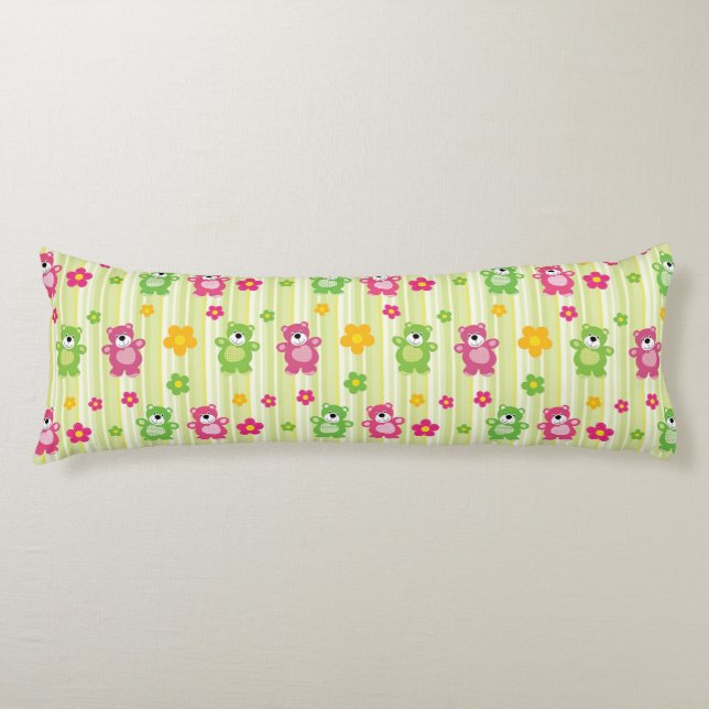 Cute Bears Body Pillow (Front)