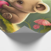 Cute bears in love Wrapping Paper
