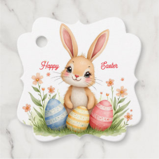 Cute Beautiful Easter Bunny Popular Collection Favour Tags