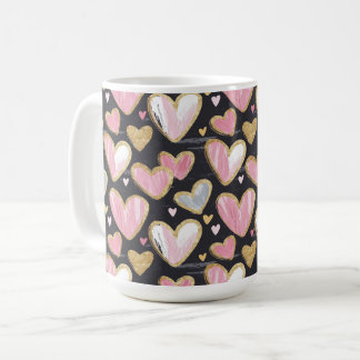 cute beautiful pattern for valentine's day coffee mug
