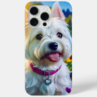 Cute Beautiful Westie Terrier Puppy Dog One