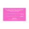 Cute Beauty Salon Referral Faux Silver Sequin Pink