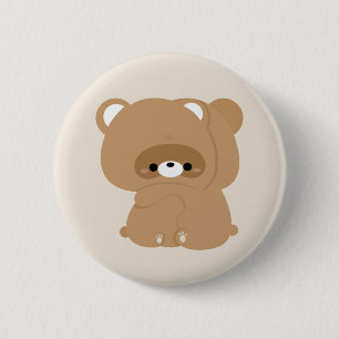 Cute Beaver Couple 2 Inch Round Button