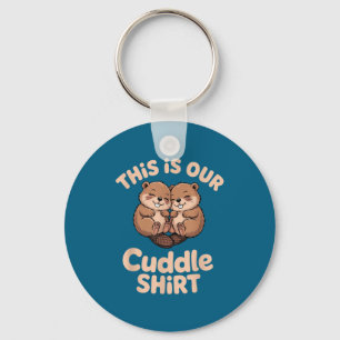 Cute Beaver Couple This Is Our Cuddle  Keychain