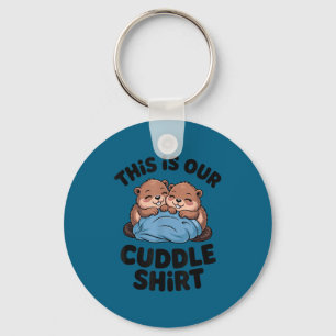 Cute Beaver Couple This Is Our Cuddle  Keychain