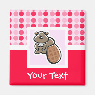 Cute Beaver Magnet