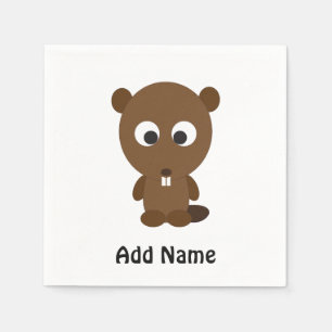Cute Beaver Napkin