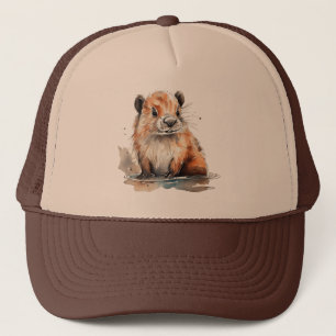 Cute Beaver   Trucker Hat