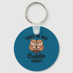 Cute Beavers This Is My Cuddle  Keychain
