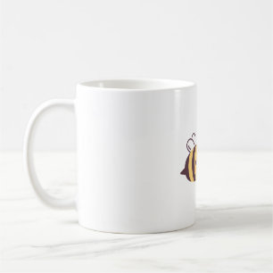 Cute Bee Be Happy Emoji Doodle Coffee Mug