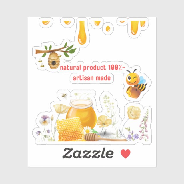 Cute Bee Clipart – 40 PNG Files for Crafts & Stick (Sheet)
