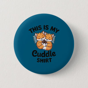 Cute Bee Couple Snuggle Cuddle  2 Inch Round Button
