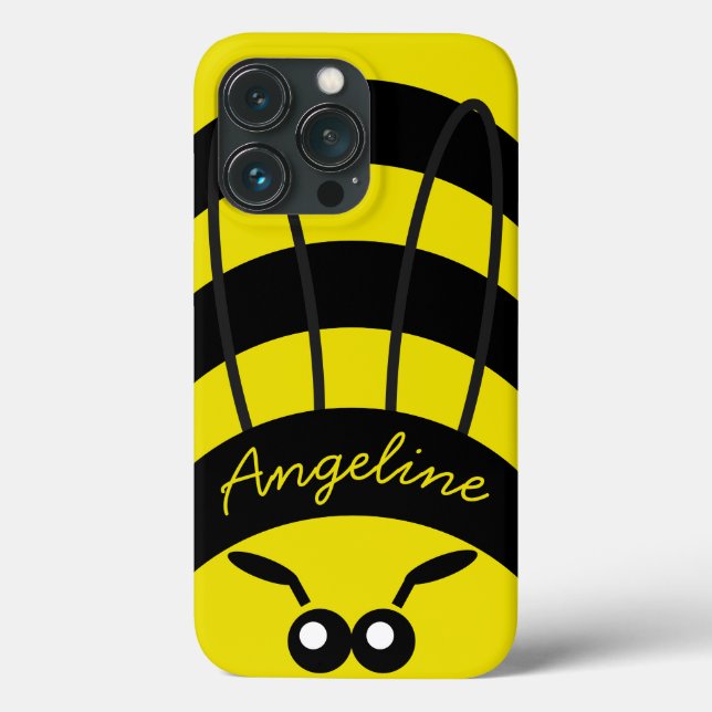 Cute Bee Customizable Case-Mate iPhone Case (Back)