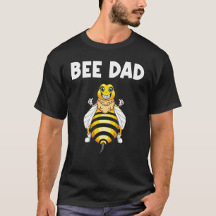 Cute Bee For Dad Papa Honey Bee Keeper Beekeeping T-Shirt