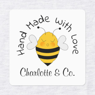 Cute Bee Handmade With Love Product Personalized