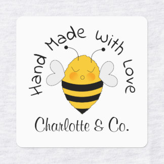 Cute Bee Handmade With Love Product Personalized