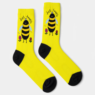 Cute Bee Happy Socks