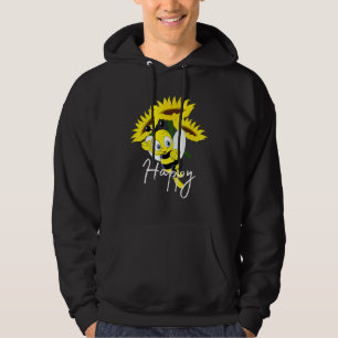Cute Bee Happy Sunflower Women Ray Of Sunshine Hoodie