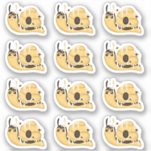 Cute Bee Hive and Honey Snail Stickers