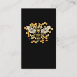 Cute Bee Honeycomb Nature Beekeeper Art Business Card
