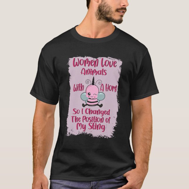 Cute Bee Idea for Beekeeper Women Beekeeping Gag B T-Shirt (Front)
