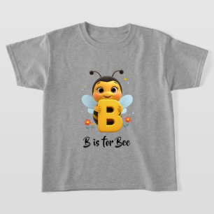 Cute Bee Kids T-Shirt   B is for Bee Alphabet Shir
