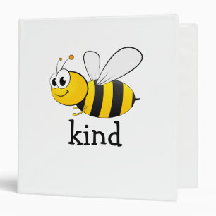 Cute Bee Kind Binder