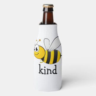 Cute Bee Kind Bottle Cooler