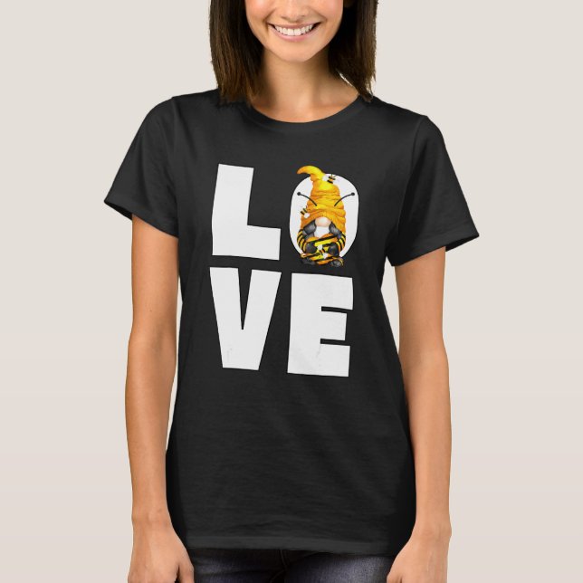 Cute Bee Kind Motif For Women Love Yellow Honey Be T-Shirt (Front)