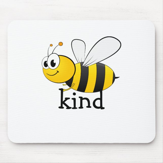 Cute Bee Kind  Mouse Pad (Front)