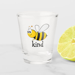 Cute Bee Kind  Shot Glass