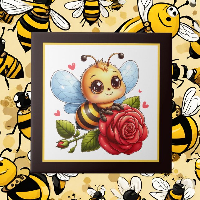 Cute bee lovers insect  tile (Creator Uploaded)