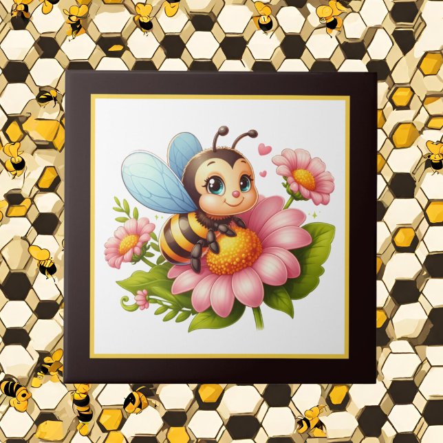 Cute bee lovers insect  tile (Creator Uploaded)