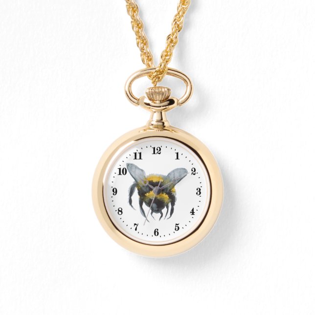cute bee lovers insect  watch (Front)