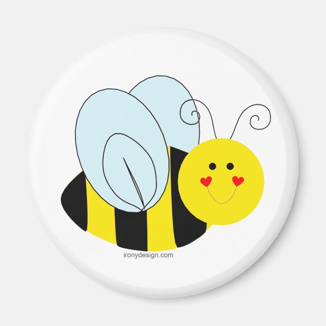 Cute Bee Magnet (Front)