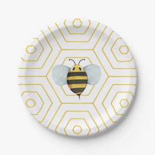 Cute Bee Paper Plates