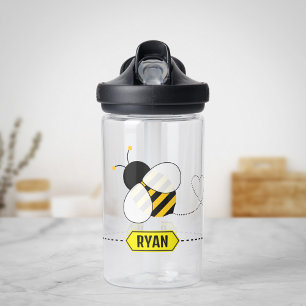 Cute Bee Personalized Water Bottle for kid
